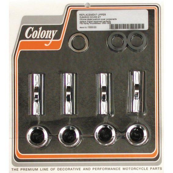 36-39 upper pushrod cover kit. Chrome