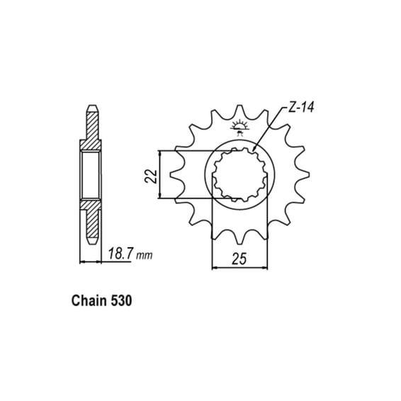 JT Front Sprocket 743.15