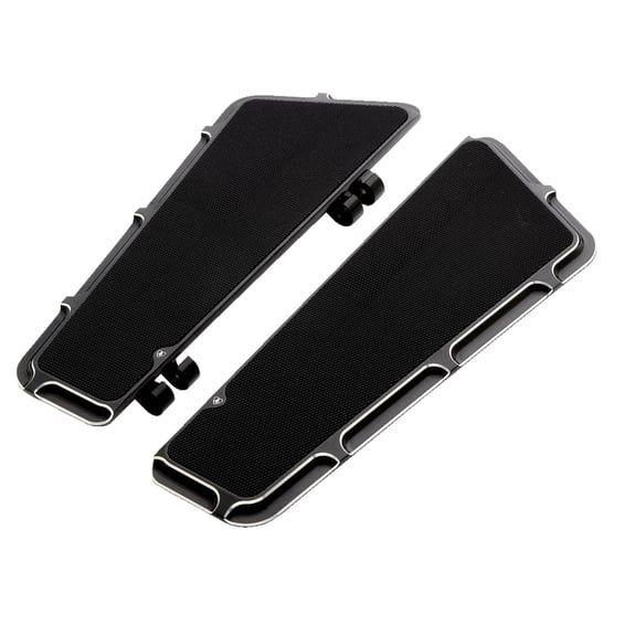 Fusion Beveled rider floorboards. Black CC