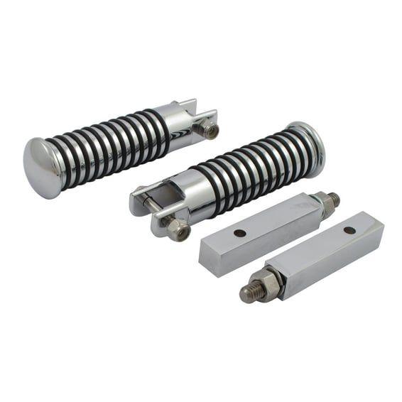 XL Sportster passenger foot peg set. Chrome