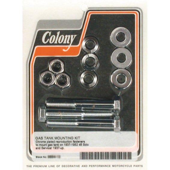 oil tank mount kit. Chrome plated