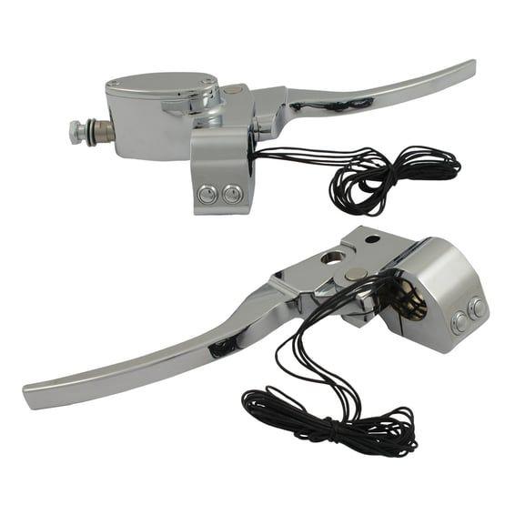 Custom handlebar control kit mech. Clutch. Chrome