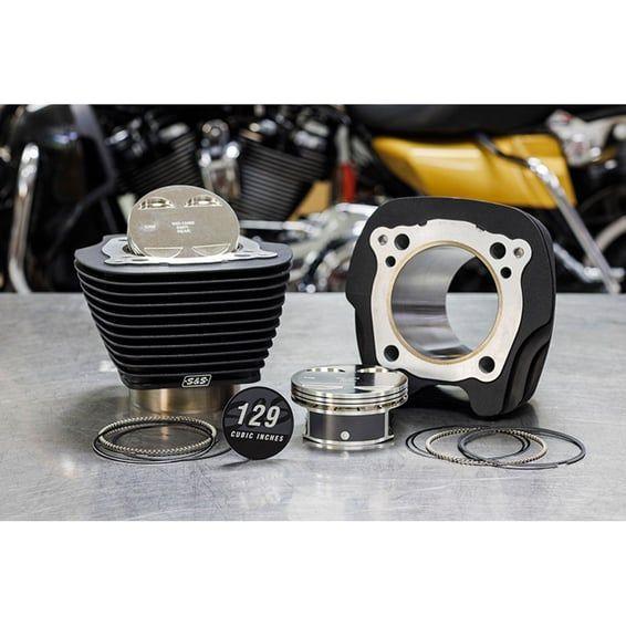 129" big bore kit. Black cylinders