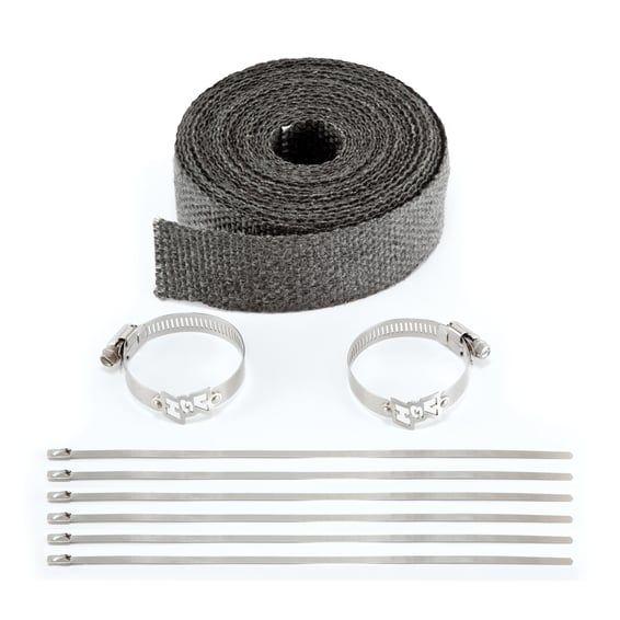 Exhaust header wrap kit. black