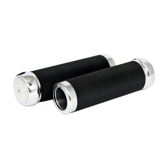 Riverside knurled billet aluminum grips black