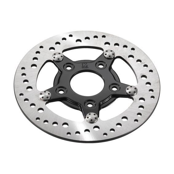 K-Tech front left brake rotor 8.5" stainless, black center