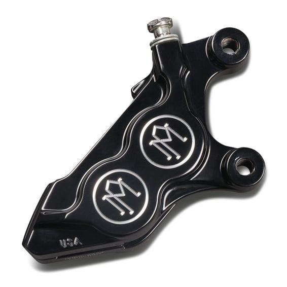 PM, 4-p 08-up 125x4b caliper. Bolt-on, right front. Black CC