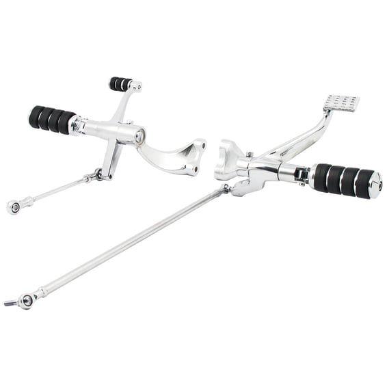 Evo XL forward control kit. ISO pegs. Chrome