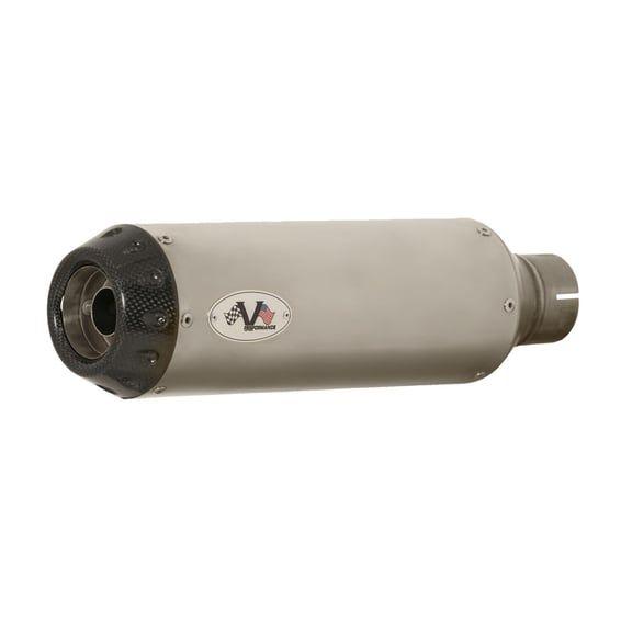 'Tracker' slip-on muffler set Fat Bob. Satin