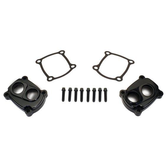 JIMS, M8 low profile tappet covers. Black