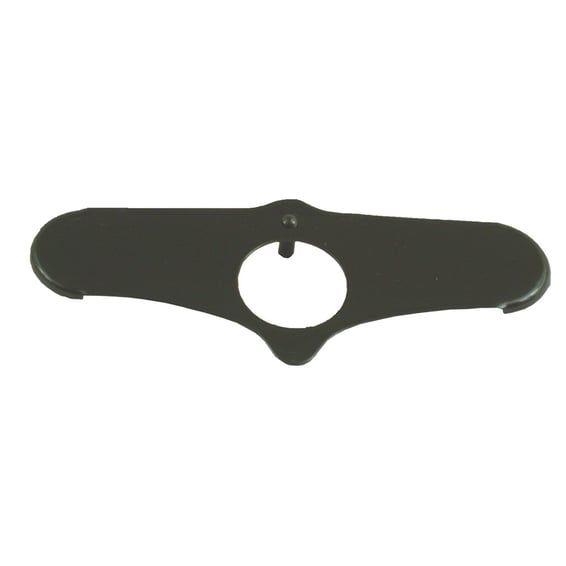 Lockplate, negative offset Springer fork stem nut. Black
