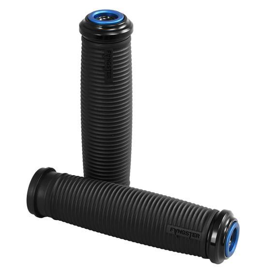 handlebar grip set. Black blue