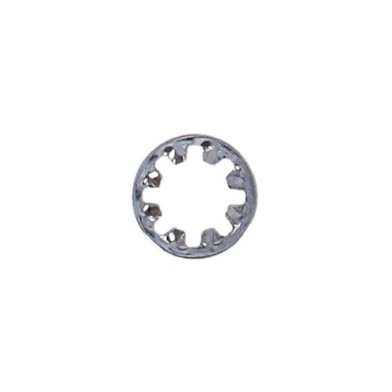 Chrome external lockwasher, #6