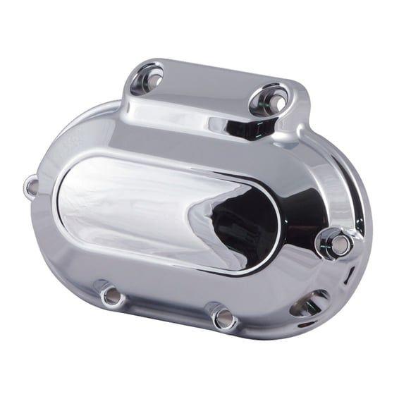 Transmission end cover smooth, cable clutch. Chrome