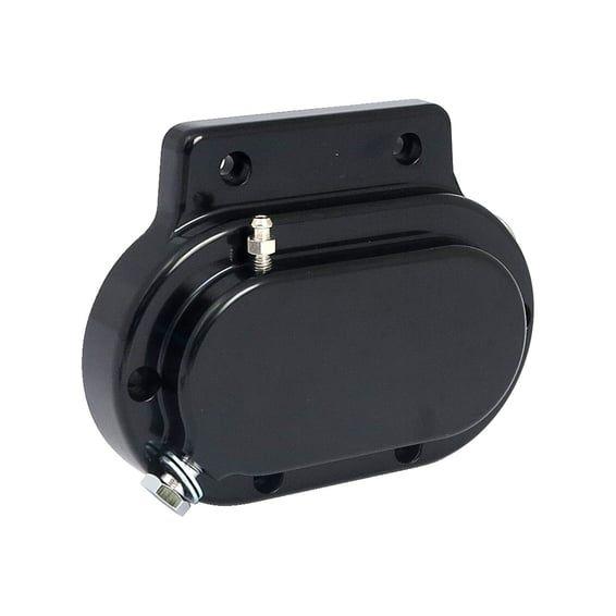 Transmission end cover smooth, hydraulic. Black