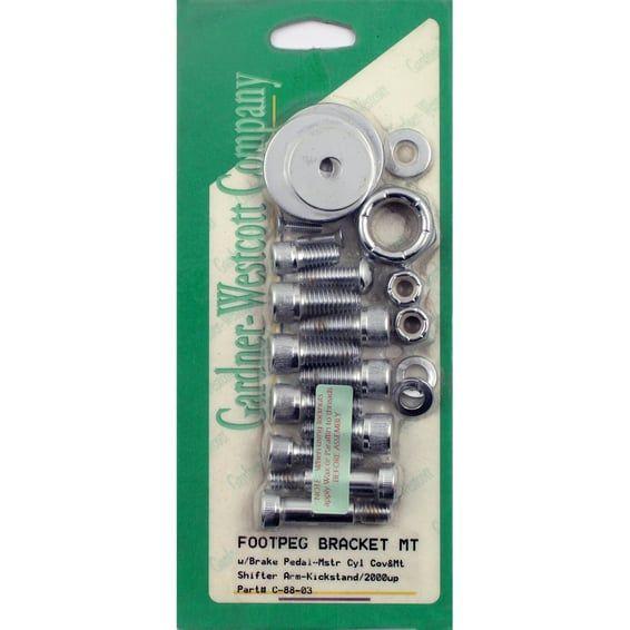 foot peg bracket mount kit. Chrome