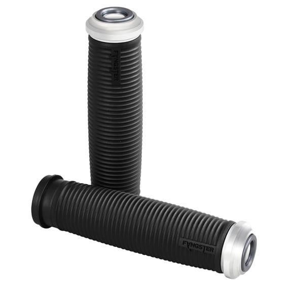 handlebar grip set. Chrome smoky