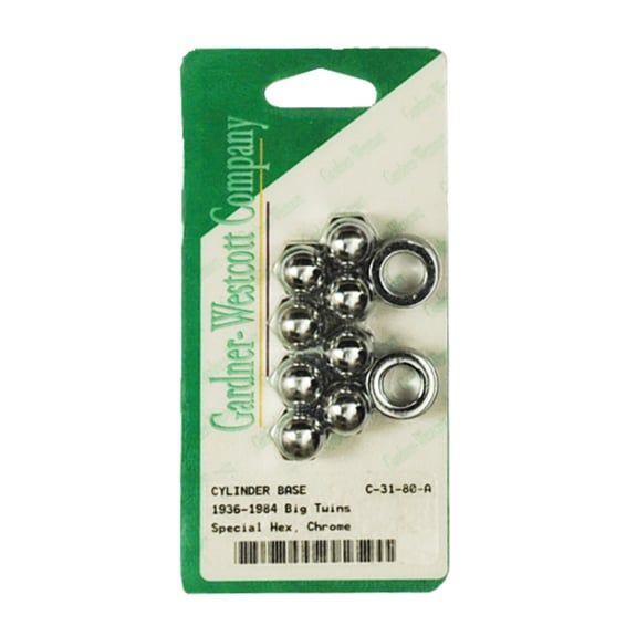 Cylinder base nut kit, acorn