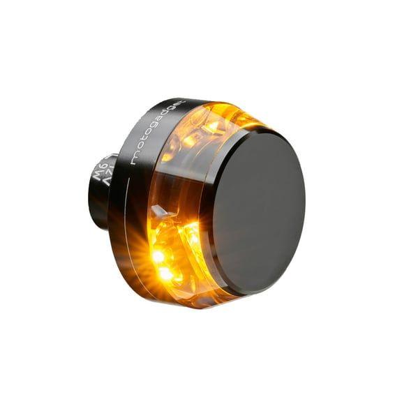 mo.blaze disc Dark LED turn signal. Black, left