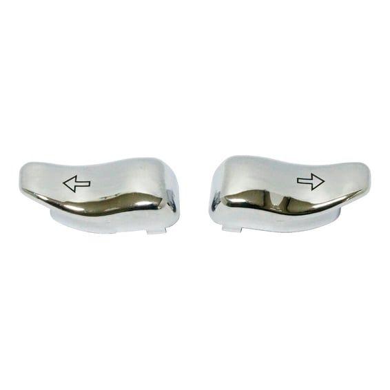 Turn signal switch extender cap set. Chrome