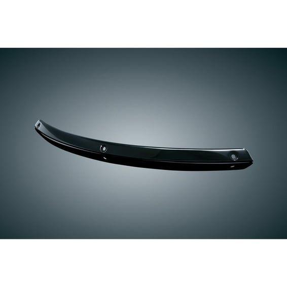 Wind shield trim. Gloss black