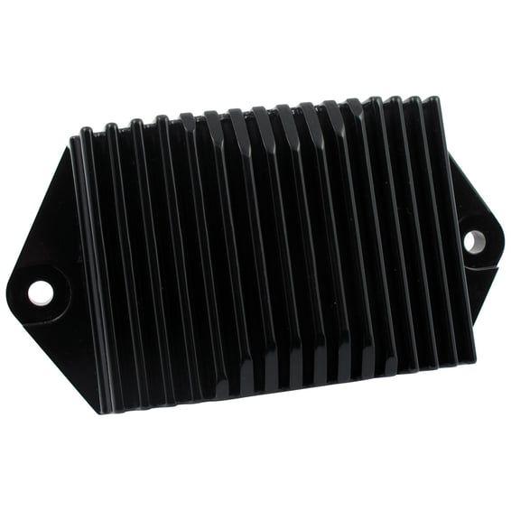 voltage regulator/rectifier. Black