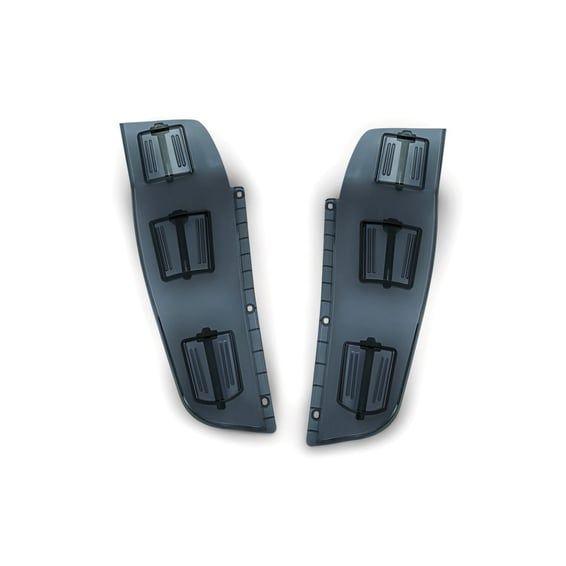 'dragon wings' air deflectors, smoke