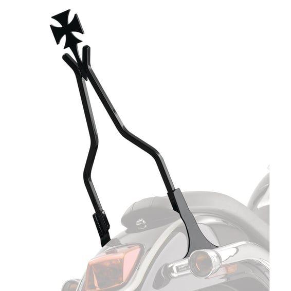 rigid sissy bar side plates. Black