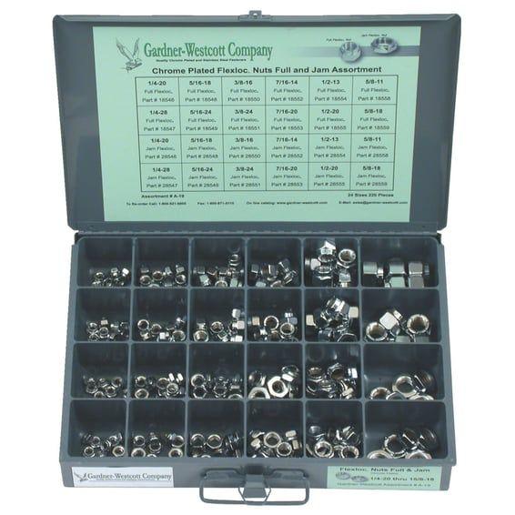 Nylon locknut assortment tray