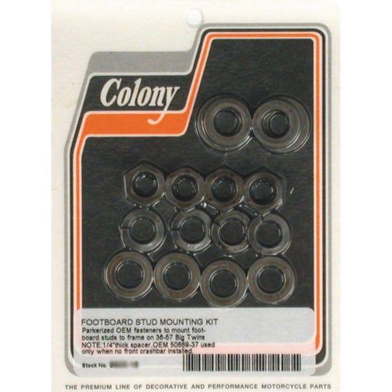 floorboard stud mount kit. Black