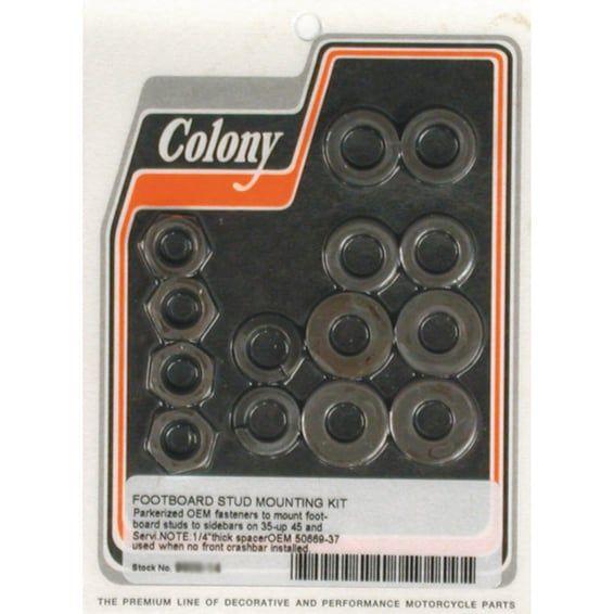 floorboard stud mount kit. Black