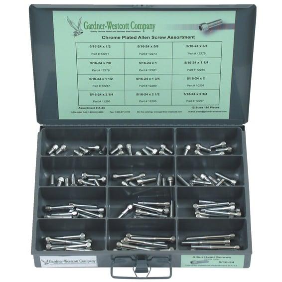 Allenhead bolt assortment tray