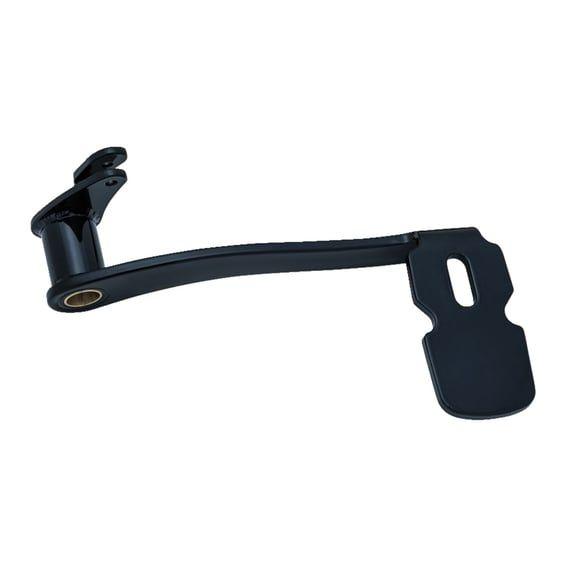 Smooth extended brake pedal. Gloss black