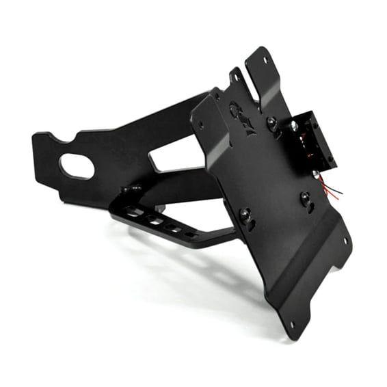 side mount license plate bracket kit. Black