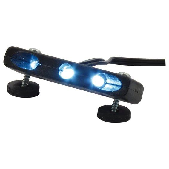Micro-LED license plate light & housing. Polished