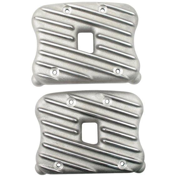 Sportster Ribster rocker cover set. Semi-Polished