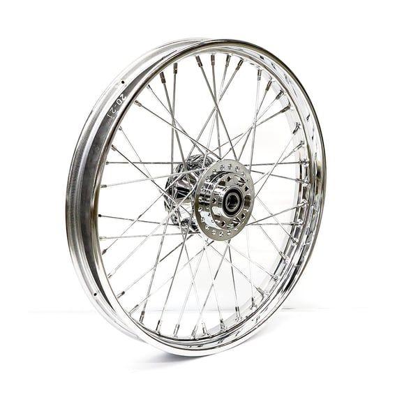 2.15 x 21 front wheel 40 spokes chrome