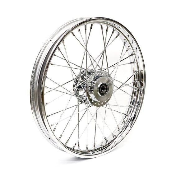 2.15 x 21 front wheel 40 spokes chrome