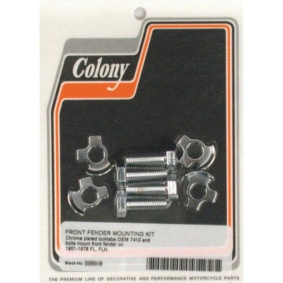 front fender mount kit. Chrome
