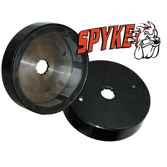 alternator rotor. Black, flat type