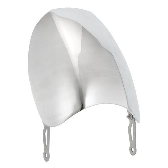 Airblade screen, aluminum. Quicksilver polished