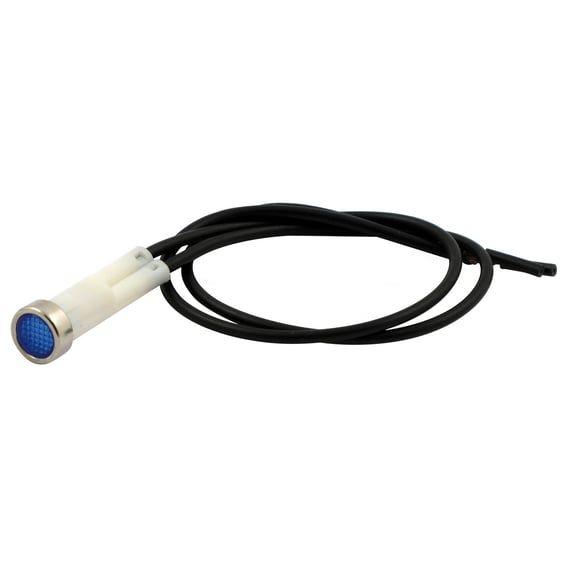 3/8 indicator light. Blue, no symbol
