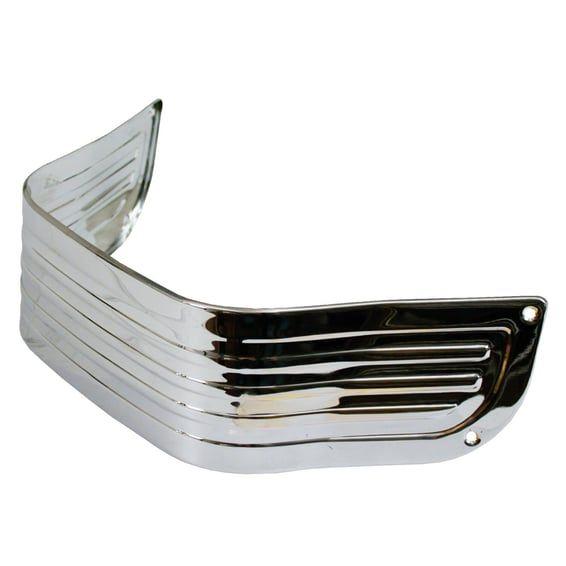 Lower front fender trim, ribbed