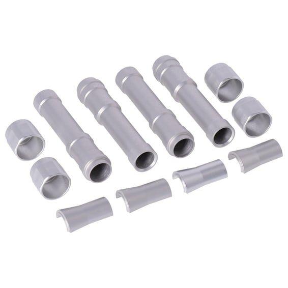 Twin Cam aluminum pushrod cover set. Silver
