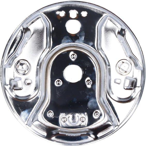 Rear hydraulic brake backing plate, chrome
