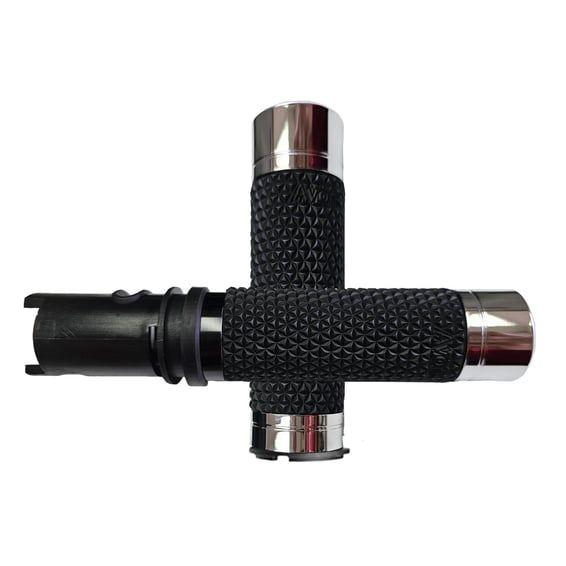 K25 grips e-throttle. Black chrome