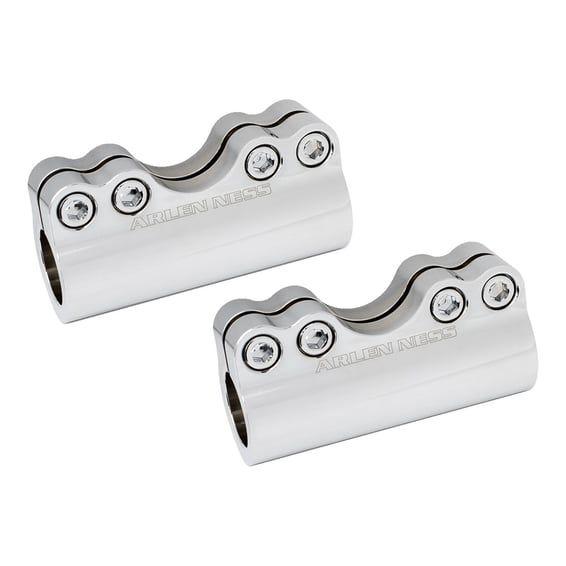 Molular billet handlebar clamp chrome 1-1/4"