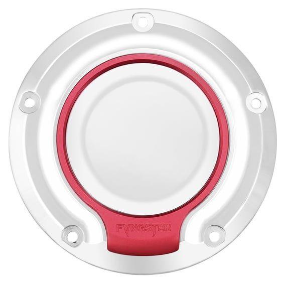 Derby cover. Chrome red