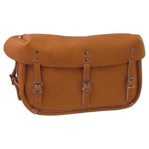 1942 XA leather saddlebag set. Brown