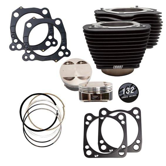 132" big bore kit. Black cylinders